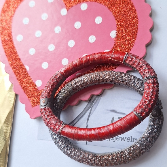 KMO 2 pc cuff bangles bracelet - Picture 4 of 10